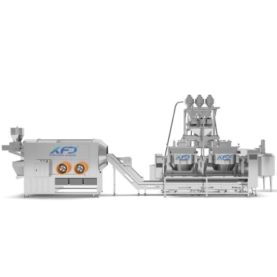 Snack food processing machines
